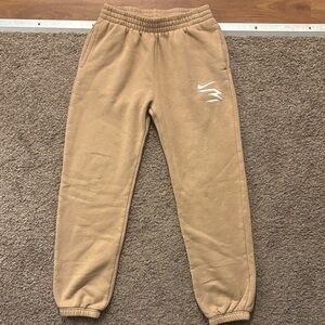 Nike Sweatpants Russell Wilson 3 Brand Tan Boys Lg12-13 Yrs Excellent Condition